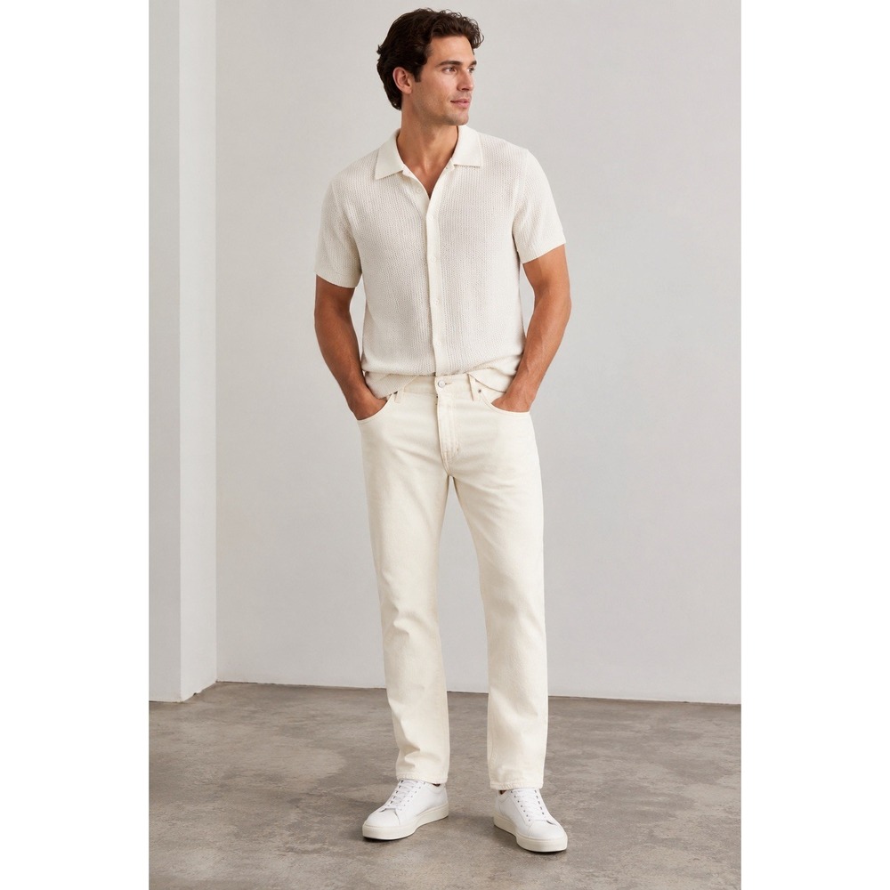 Joe's Jeans The Brixton Rye Men's Size 33 Straight Leg Off White Denim Jeans NWT